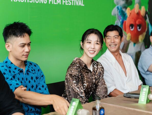 ▲職人劇《動物園》製作人唐在揚、導演蘇文聖與主演王柏傑、邵雨薇及李淳。（圖／高雄電影節提供）