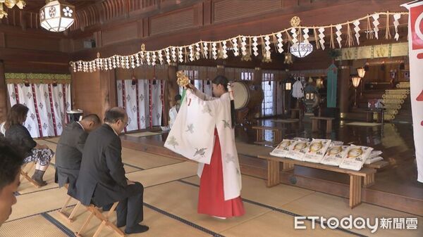 ▲台南出品「八田米」正式上架日本山口縣丸久集團旗下超市，象徵台日農業友誼深化。（記者林東良翻攝，下同）