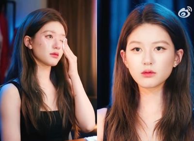 趙露思鏡頭前「徹底卸妝」摘美瞳！4分鐘素顏痛哭戲被封神　導演看哭了