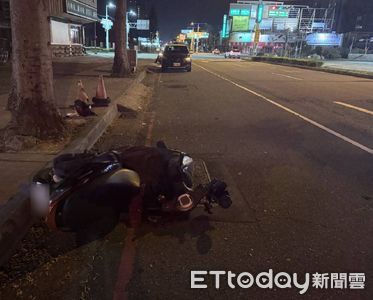 台中女騎士深夜撞路緣摔車！加油站員工聞巨響報案　送醫不治