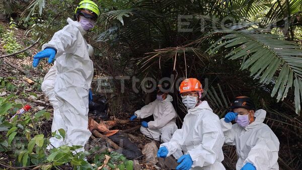 ▲▼苗栗山友爬東卯山失聯47天，跌落東稜步道80米深身亡。（圖／記者李陳信得拍攝）