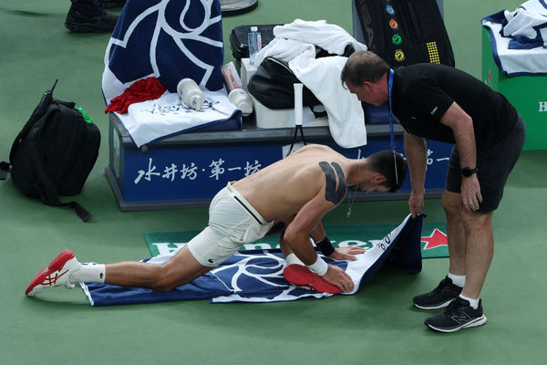 ▲震驚網壇！瓦切羅特爆冷擊敗喬科維奇　創上海大師賽歷史。（圖／路透）