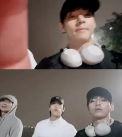 ▲▼3男神零偽裝漢江散步！仔細看是V、朴敘俊、朴炯植　超chill畫面公開 。（圖／翻攝自V IG）