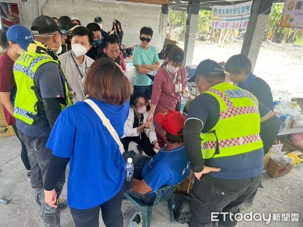 ▲台中醫院前往災區,柯昊錚。（圖／台中醫院提供）