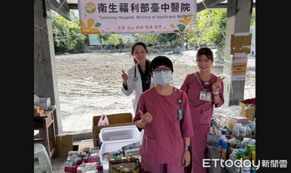 ▲台中醫院前往災區,柯昊錚。（圖／台中醫院提供）