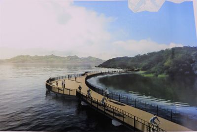 明德水庫自行車暨環湖步道明年底完工