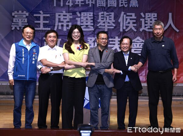 ▲▼ 國民黨黨主席候選人政見發表會-卓伯源，郝龍斌，鄭麗文，羅智強，蔡志弘。（圖／記者黃克翔攝）