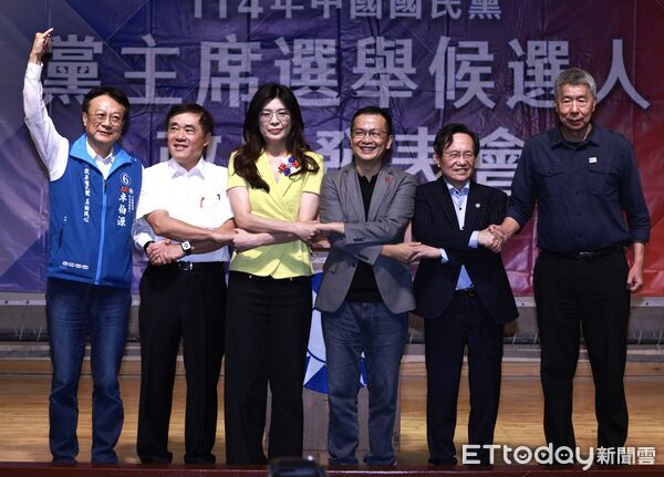 ▲▼ 國民黨黨主席候選人政見發表會-卓伯源，郝龍斌，鄭麗文，羅智強，蔡志弘。（圖／記者黃克翔攝）