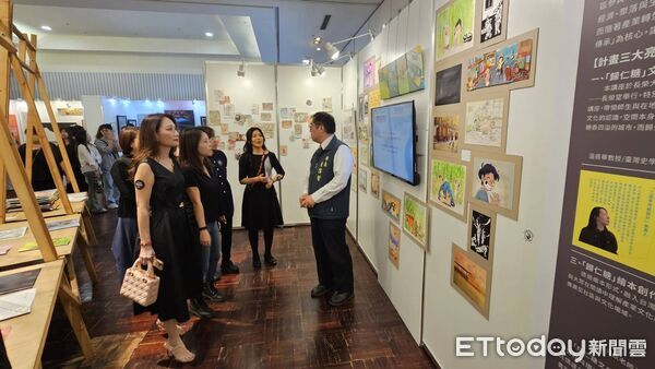 ▲「《城垣・藝境─府城美術創作校系聯展》」於新光三越台南新天地文化館登場，展現青年藝術創作能量。（記者林東良翻攝，下同）