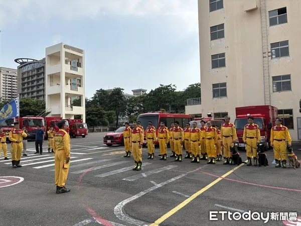 ▲高雄特搜2度前進花蓮光復救災 。（圖／記者許宥孺翻攝）
