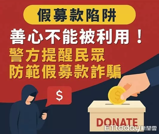 ▲花蓮警方呼籲民眾多利用反詐專線多方查證，以免愛心成為詐團目標。（圖／新城警分局提供）