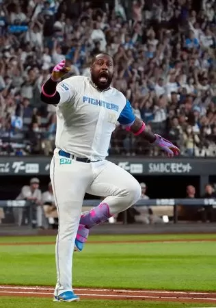 ▲雷耶斯（Franmil Reyes）。（圖／翻攝自X／GaijinBaseball）