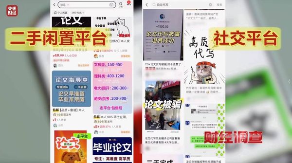 ▲▼大陸「槍手」用AI代寫論文。（圖／翻攝央視財經）