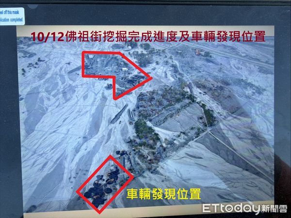 ▲事發前與找到車輛距離。（圖／屏東縣政府消防局提供）