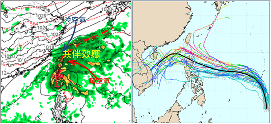 ▲▼2地迎「大量降雨」威脅　有熱帶系統逼近！最新預測曝。（圖／翻攝自「洩天機教室」）
