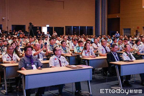 ▲第28屆亞太童軍領袖會議在高雄展覽館隆重舉行開幕大會 。（圖／記者吳奕靖翻攝）