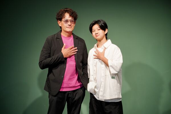 ▲柯叔元、陳少卉、左寧、吳昆達出席《接住流星的人》媒體茶敘。（圖／大愛提供）