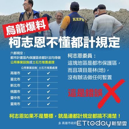 ▲▼高市府澄清大坪頂「柏油山」指控。（圖／記者賴文萱翻攝）