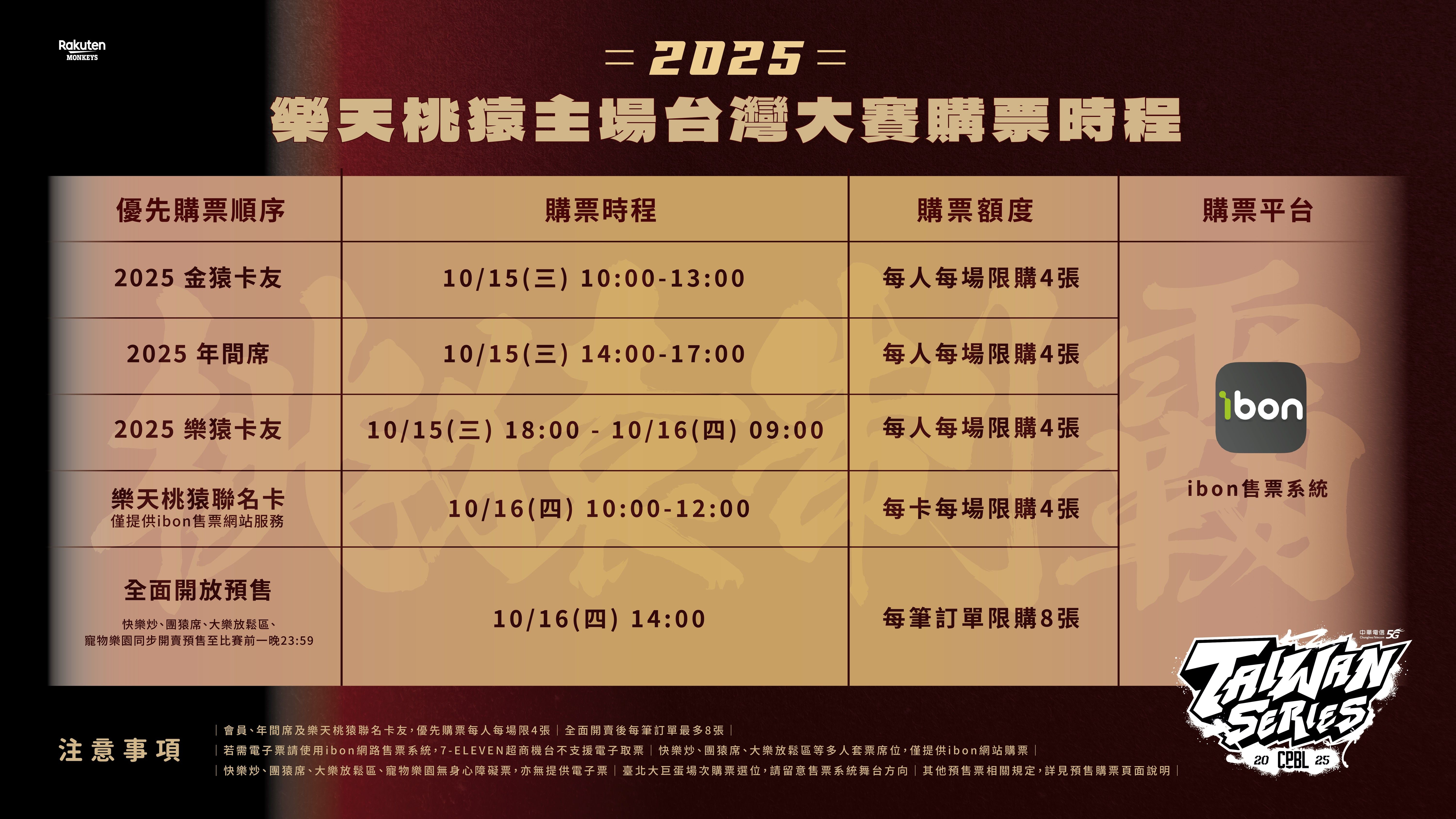 ▲▼樂天桃猿前進台灣大賽！10月15日起門票正式開賣。（圖／樂天桃猿提供）