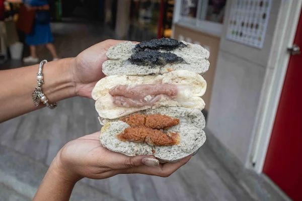 ▲▼台中北區美食推薦「包囍饅頭台中漢口店」，必吃饅頭尬手切冰、和牛化身肉包！（圖／部落客美熊提供）