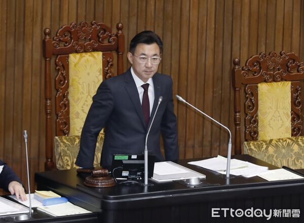 ▲立法院副院長江啟臣14日主持立法院院會，並宣告朝野協商結論。（圖／記者湯興漢攝）