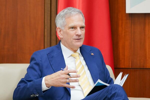 ▲▼外交部長林佳龍接見新任德國在台協會處長狄嘉信（Karsten Tietz）。（圖／翻攝自Facebook／林佳龍）