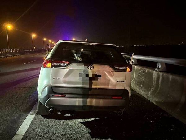 ▲國道3號和美路段發生自撞車禍。（圖／國道七隊提供）