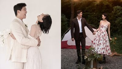 李章宇下月舉行婚禮！感人喜帖曝光　趙惠元婚紗3風格激美