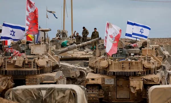 ▲▼ 以色列軍車。（圖／路透）