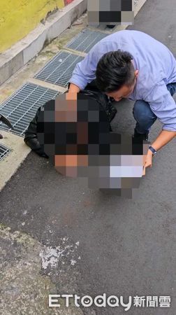 ▲北市五分埔商圈發生黑衣人聚眾教訓攤商，警方火速逮捕3名主嫌到案。（圖／記者張君豪翻攝）