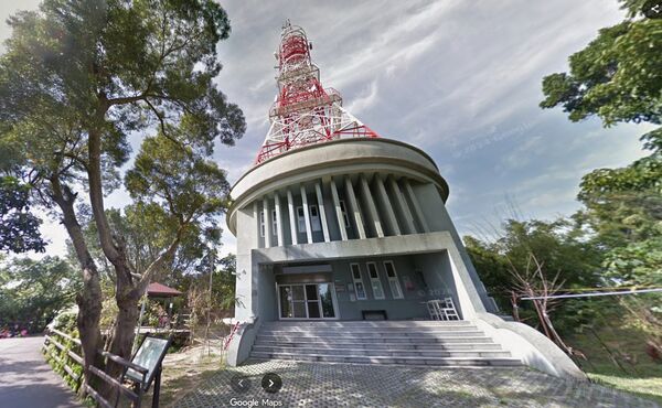 ▲▼美國籍男子誤闖央廣圓山微波站，獲救稱「上去看風景」。(圖／畫面翻攝Google Map）