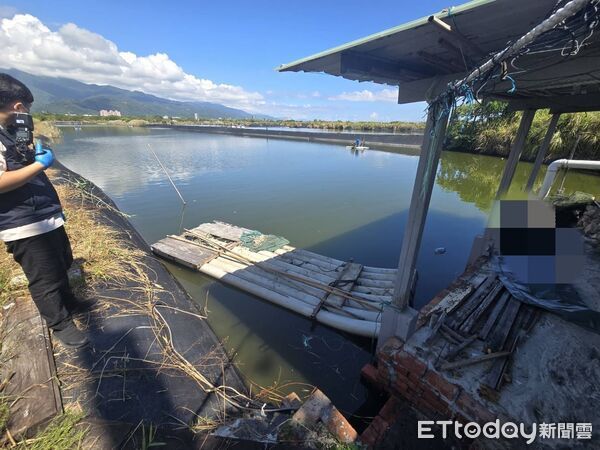 ▲宜蘭老翁魚塭亡，家屬心痛。（圖／記者游芳男翻攝，下同）