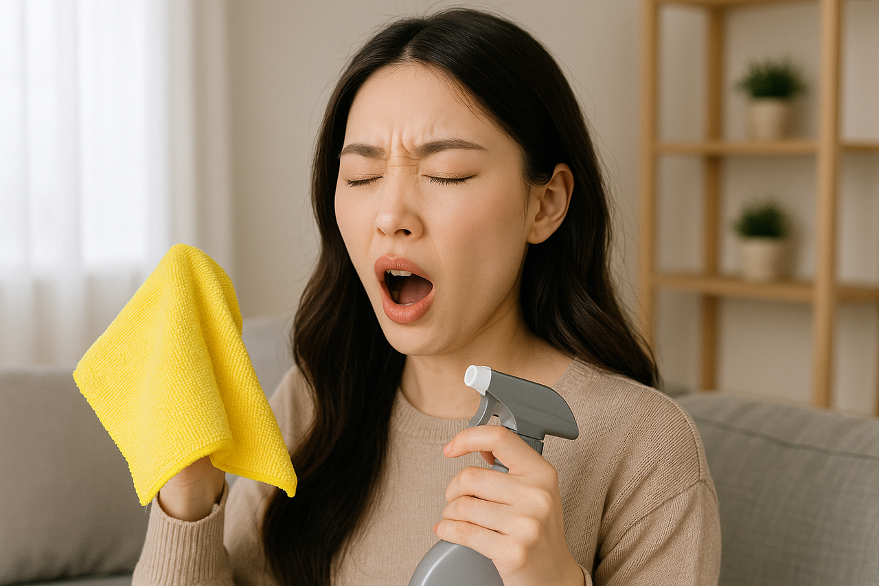 打掃。（圖／AI）