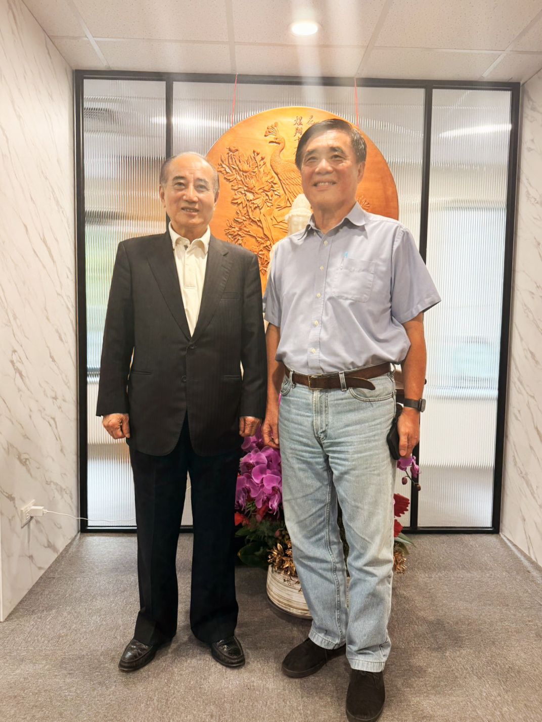 ▲郝龍斌貼出與王金平合照。（圖／翻攝自Facebook／郝龍斌）