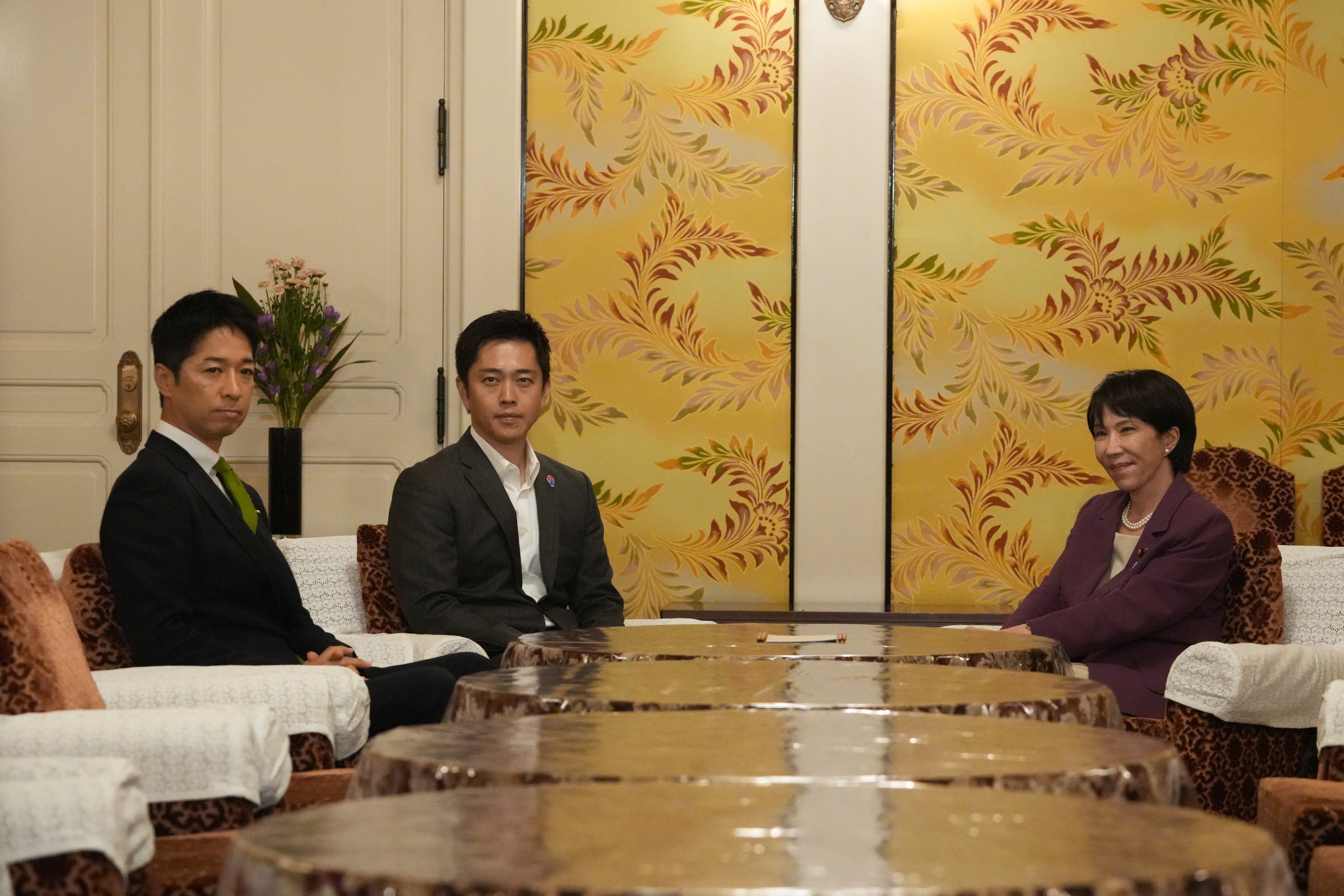 ▲▼日本維新會藤田文武,吉村洋文,高市早苗。（圖／日本維新の会）