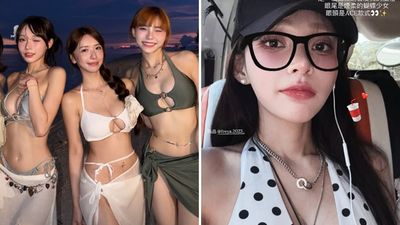 3啦啦隊女神出國脫了！白天包緊緊「晚上只穿比基尼」站一排上圍超兇