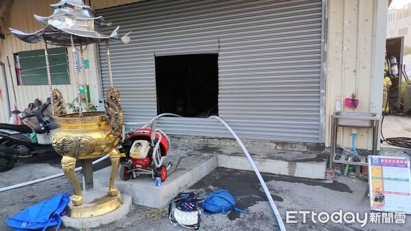 ▲▼台南宮廟火警。（圖／記者林東良翻攝）