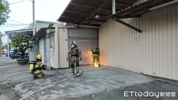 ▲▼台南宮廟火警。（圖／記者林東良翻攝）