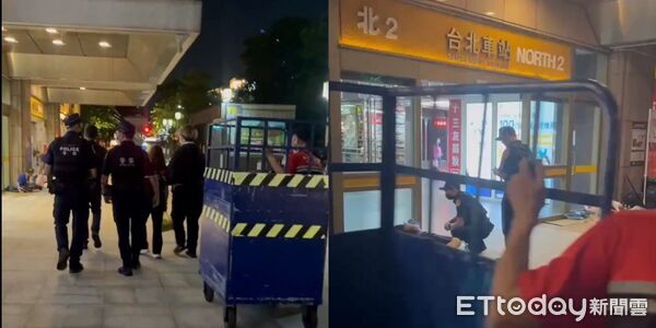 ▲▼北車發生性侵，但鐵警局卻在入夜會同相關單位整頓「夜宿者」，民眾轟「沒有對症下藥」。（圖／記者邱中岳翻攝）