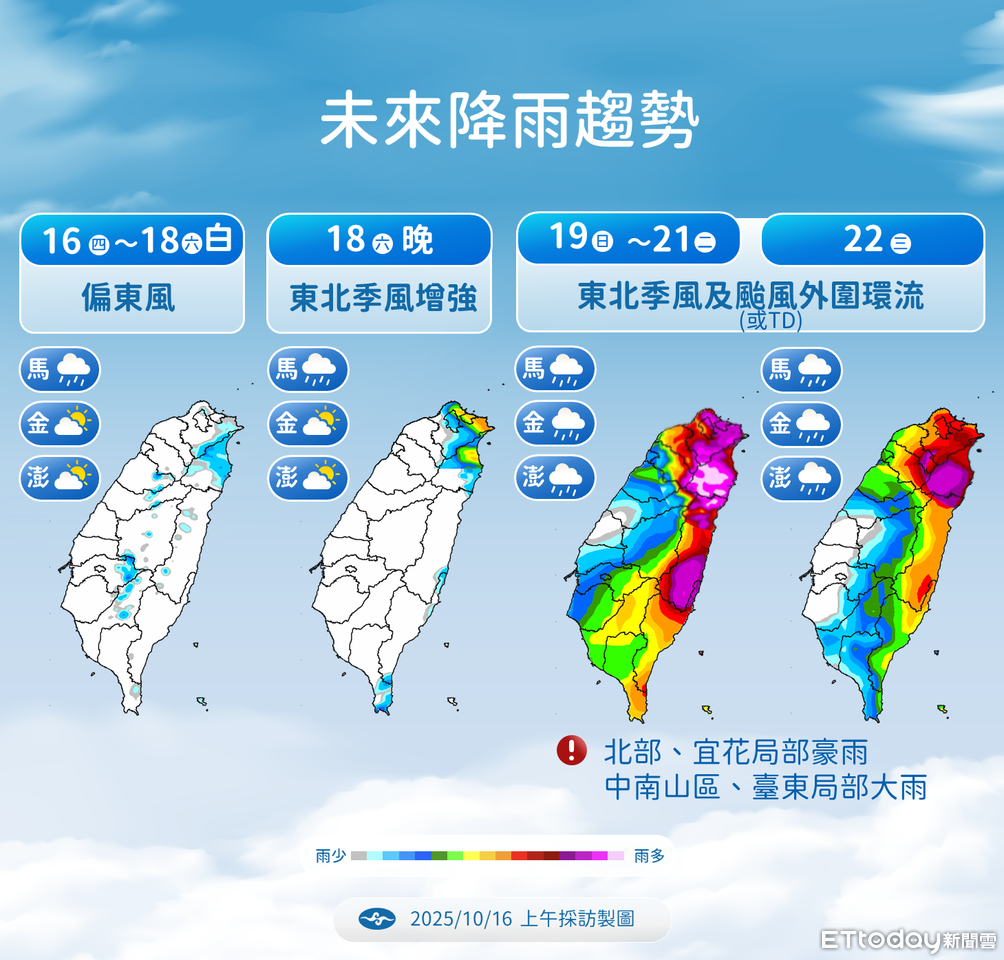風神颱風估明天生成　周末全台有雨「高溫降8度」