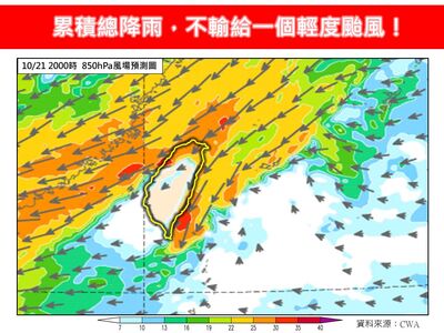 全台大雨狂下一周2地是熱區　專家：總降雨量不輸一個輕颱