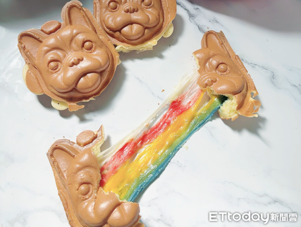 ▲犬首燒「彩虹起司」。（圖／有趣市集提供）