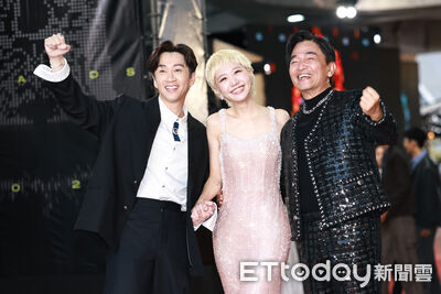 金鐘獎／Lulu緊摟陳漢典現身！　他告白：主持12年最大獎就是黃路梓茵