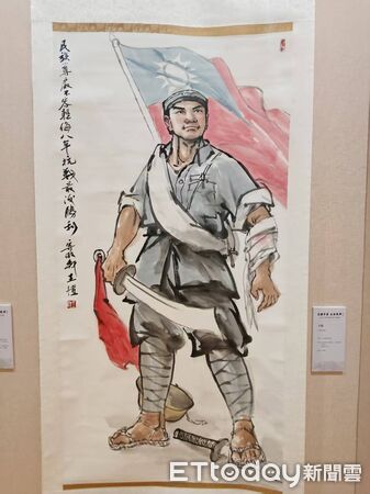 ▲▼兩岸書畫展紀念台灣光復八十週年            。（圖／記者任以芳攝）