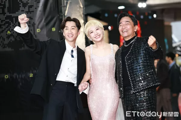 ▲▼2025金鐘獎節目紅毯-陳漢典，LULU，吳宗憲。（圖／攝影中心攝）