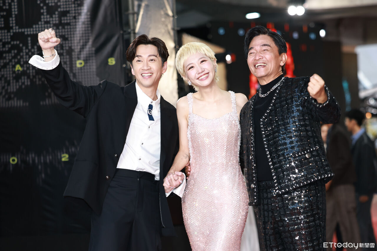 ▲▼2025金鐘獎節目紅毯-陳漢典，LULU，吳宗憲。（圖／攝影中心攝）