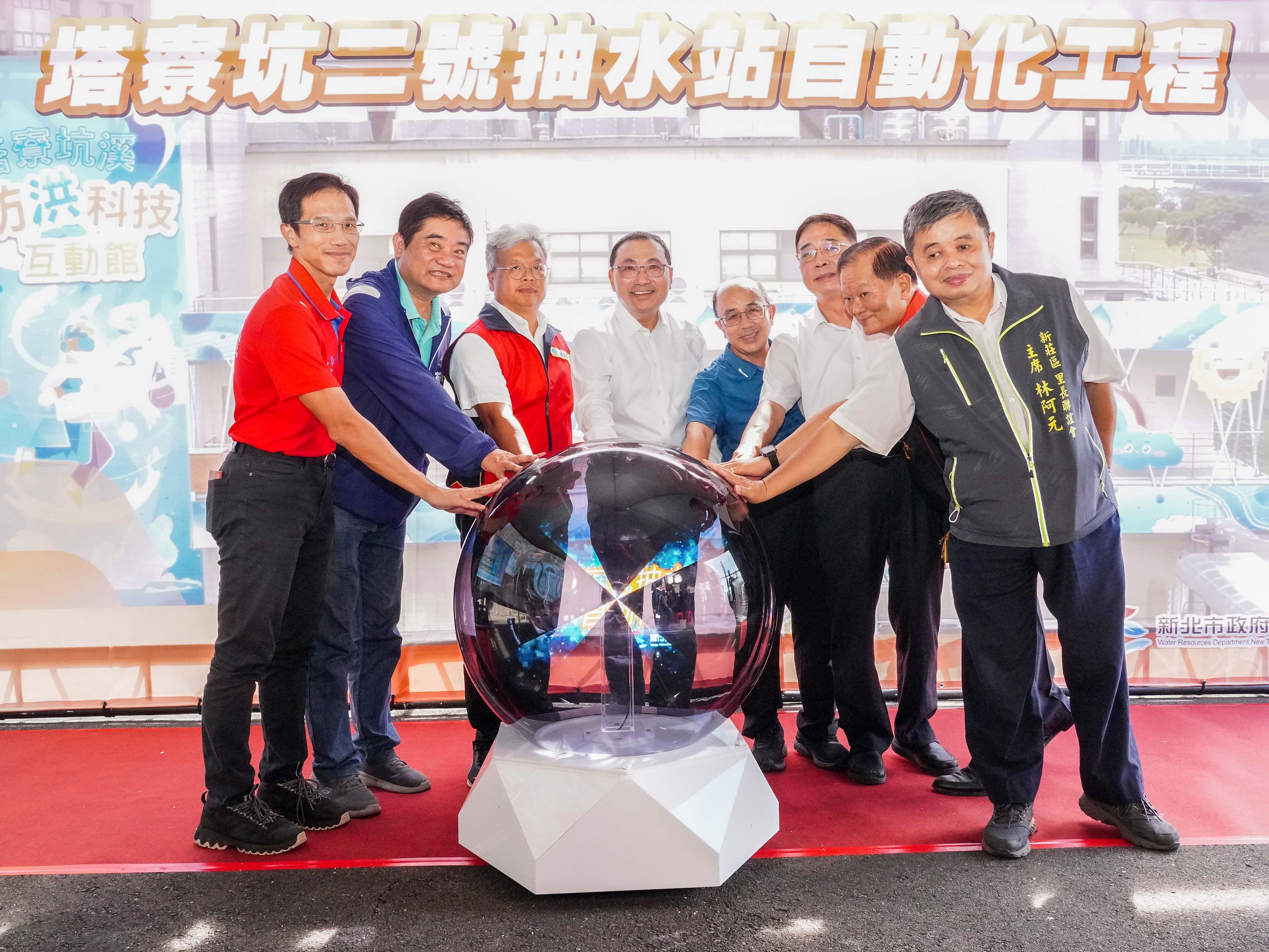 ▲新北明年迎智慧抽水站 侯友宜：打造零時差防災城市。（圖／記者郭世賢翻攝）