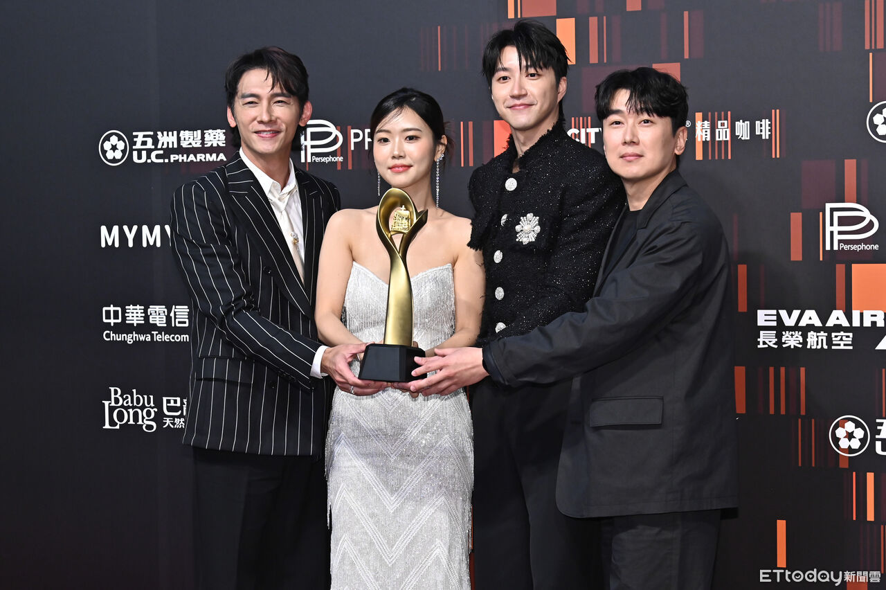 ▲第60屆金鐘獎節目類頒獎典禮，最具人氣綜藝節目獎，江宏傑、Judy、溫昇豪《廚師的迫降：客家廚房》。（圖／記者林敬旻攝） 