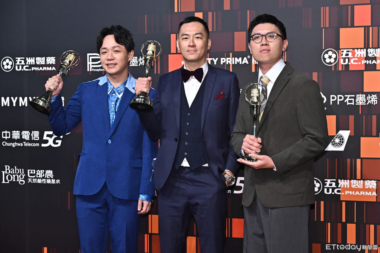 ▲第60屆金鐘獎節目類頒獎典禮，節目類導演獎，林治文、廖鏡文、鍾岳明/另一種注目—自由的人。（圖／記者林敬旻攝）