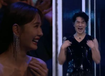 金鐘獎/羅時豐抖胸跳〈呼呼〉! 安心亞坐台下「瞬間表情」被拍到